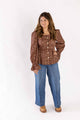 Chestnut Bloom Button Blouse
