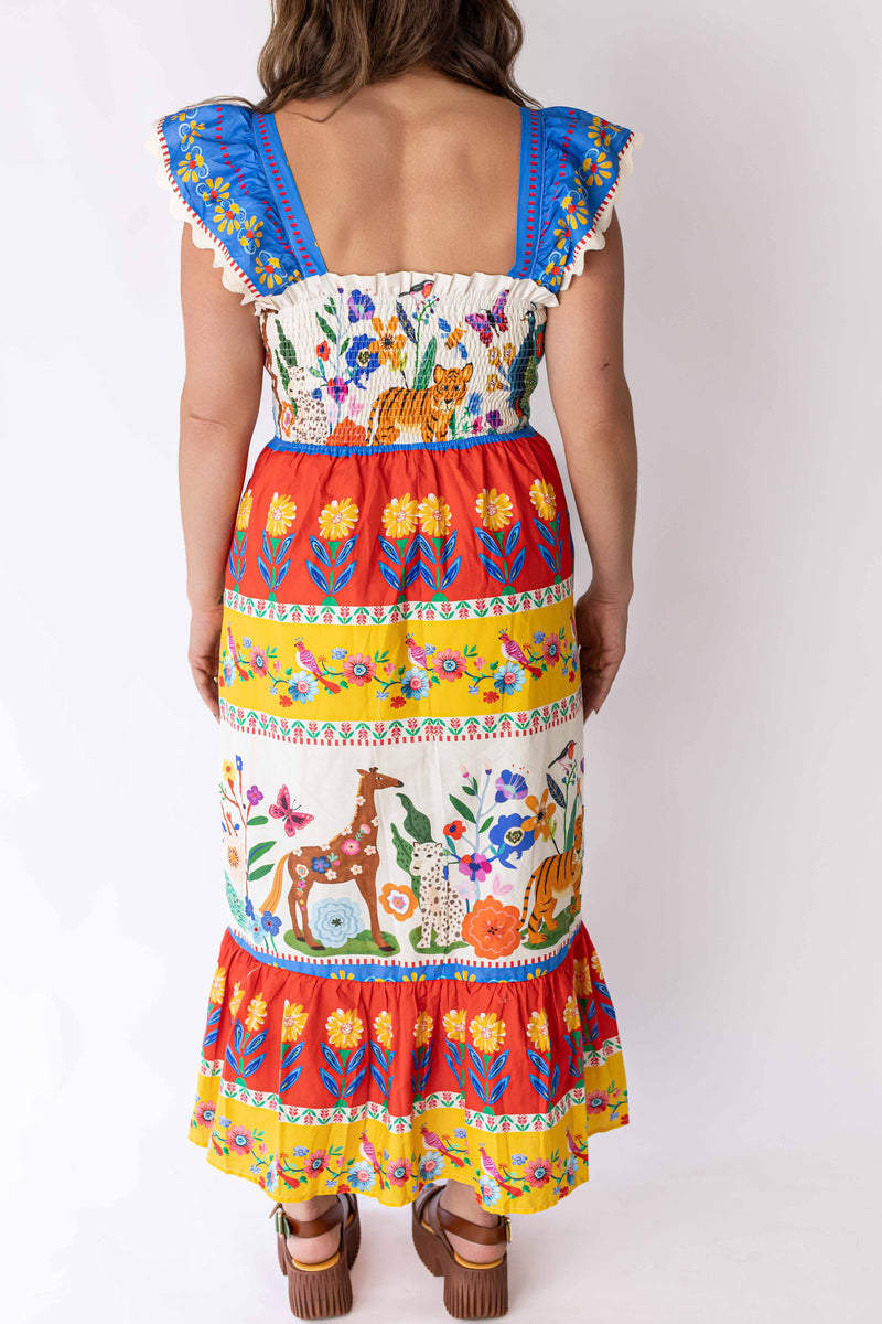 Wild Garden Printed Maxi Dress
