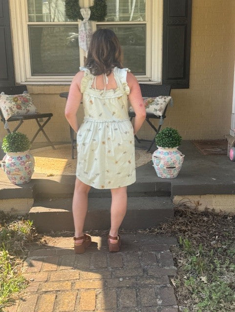 Floral Ruffle Mini Dress