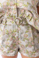 Meadow Breeze Jacquard Belted Shorts
