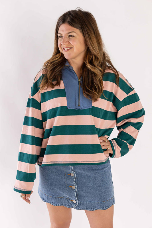 Button-Front Denim Mini Skirt